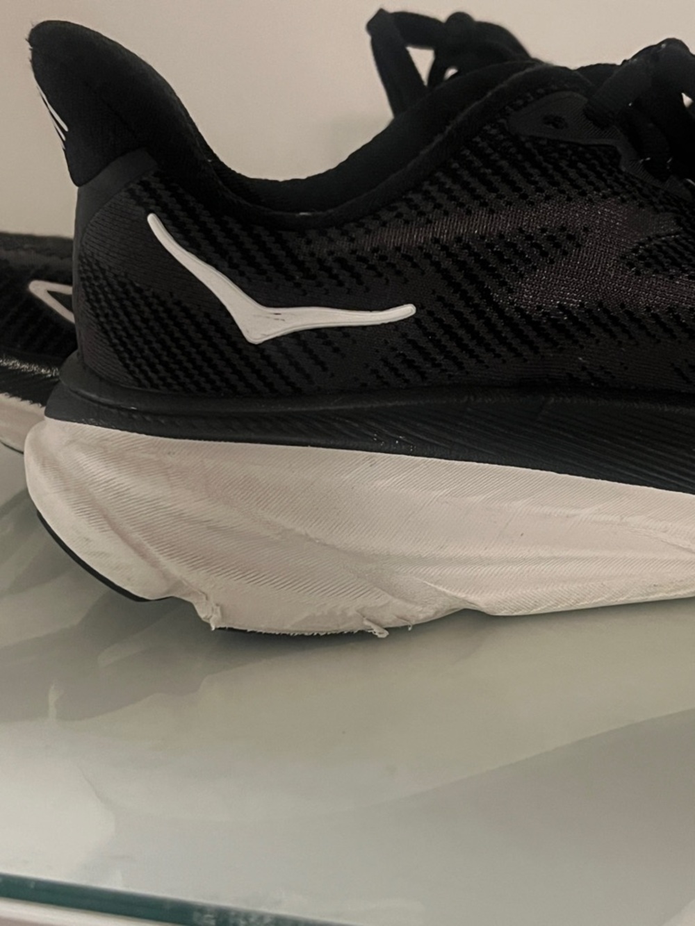 Hoka Clifton 9 Black Running Sneakers - women’s - Picture 7 of 10